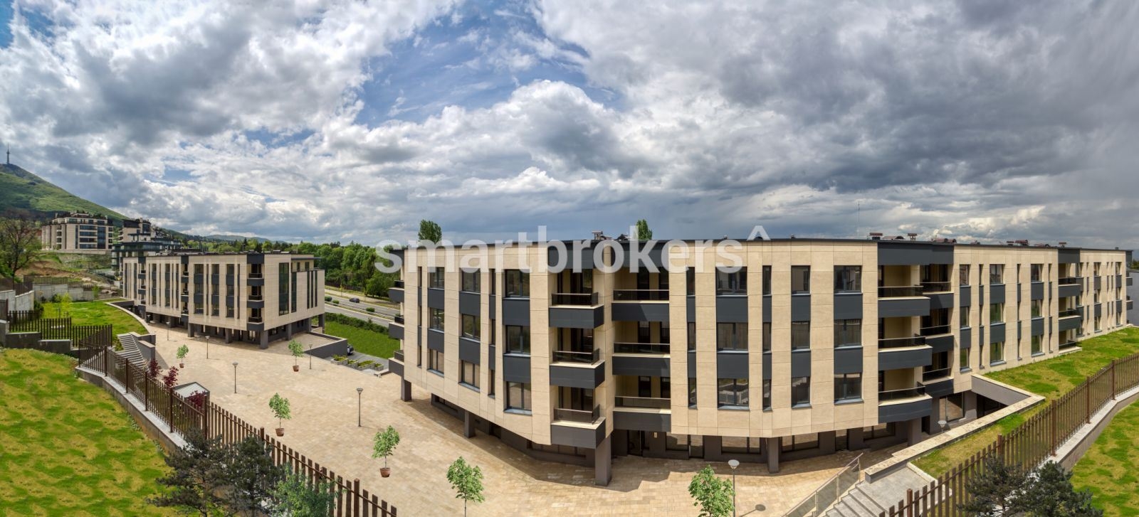 One-bedroom apartment in a modern gated complex in Boyana